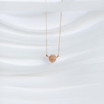 COLLAR CON ESCARABAJO DE CALCEDONIA ROSA