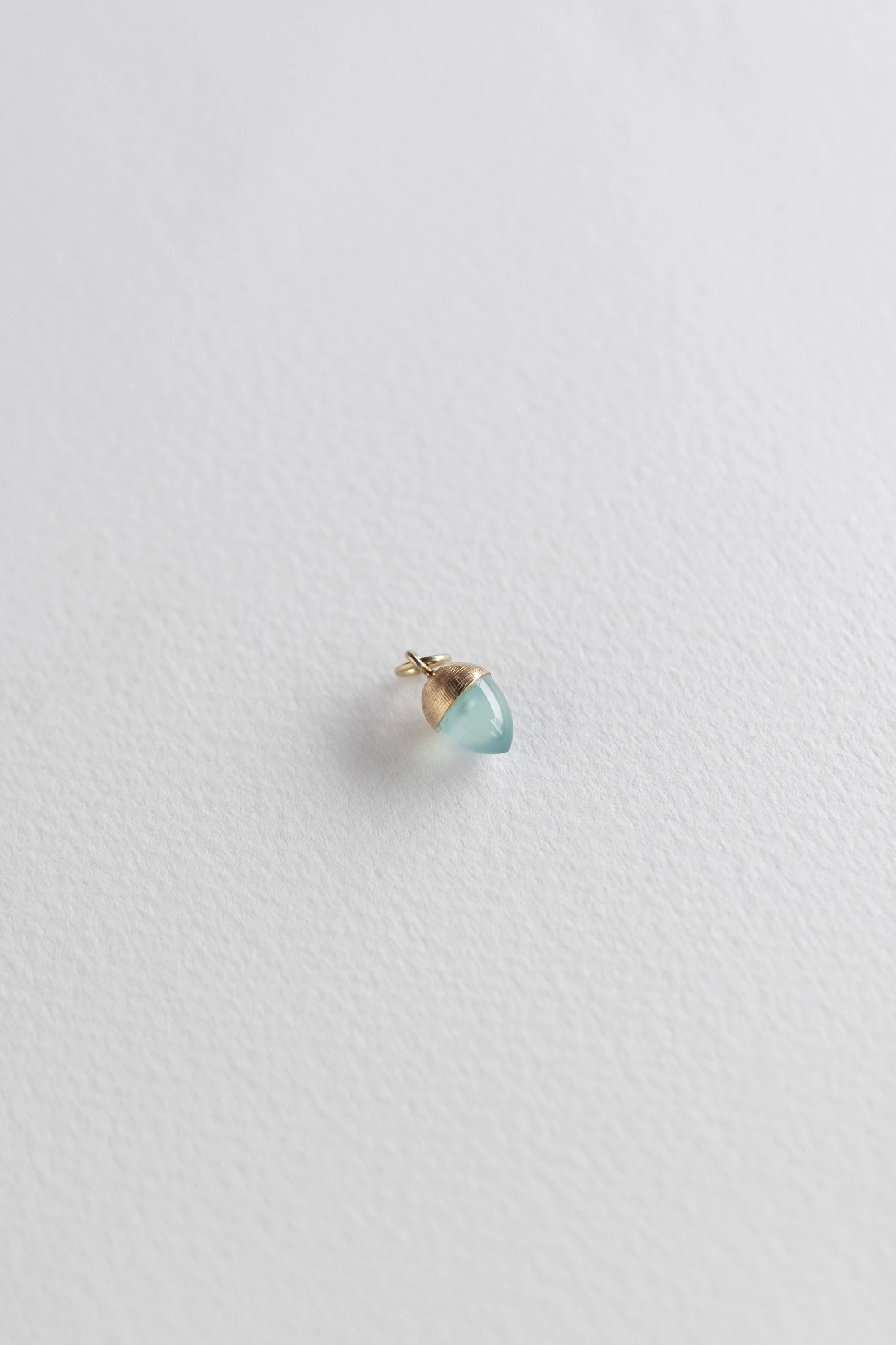 DIJE DE BELLOTA MEDIANA DE AGUAMARINA