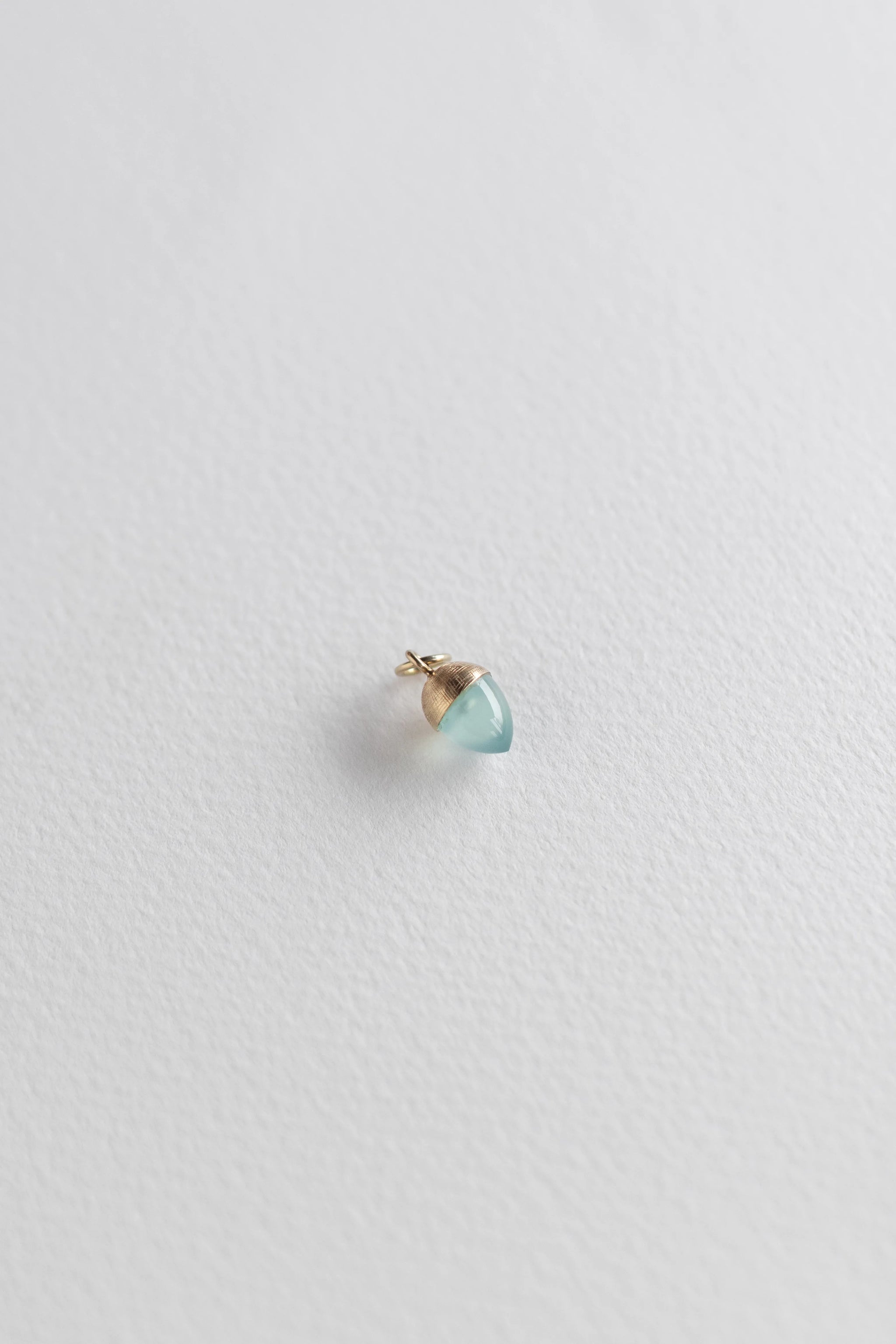 DIJE DE BELLOTA MEDIANA DE AGUAMARINA