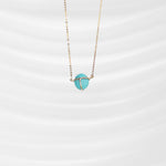 COLLAR CON ESCARABAJO DE TURQUESA