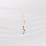 DIJE DE BELLOTA MEDIANA DE AGUAMARINA