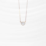 COLLAR CORAZON PIEDRA LUNA